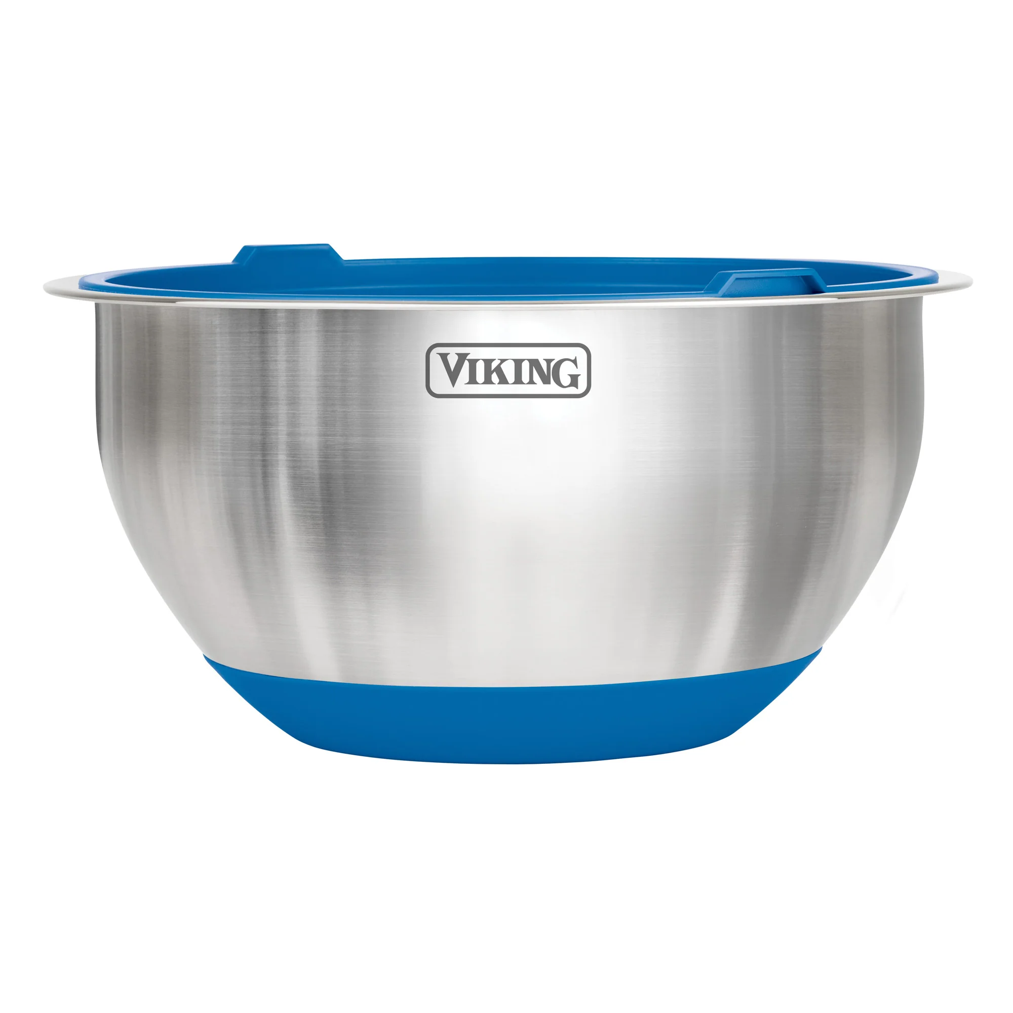 Viking 10-Piece Stainless Steel Mixing Bowl Set with Lids, Blue - Image 5