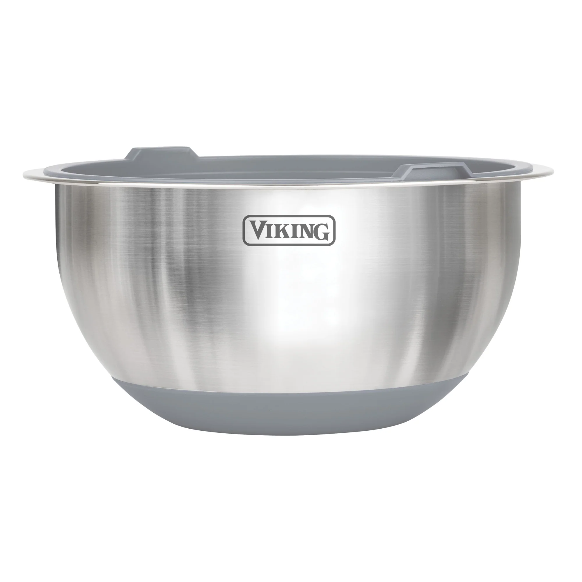 Viking 10-Piece Stainless Steel Mixing Bowl Set with Lids, Gray - Image 6