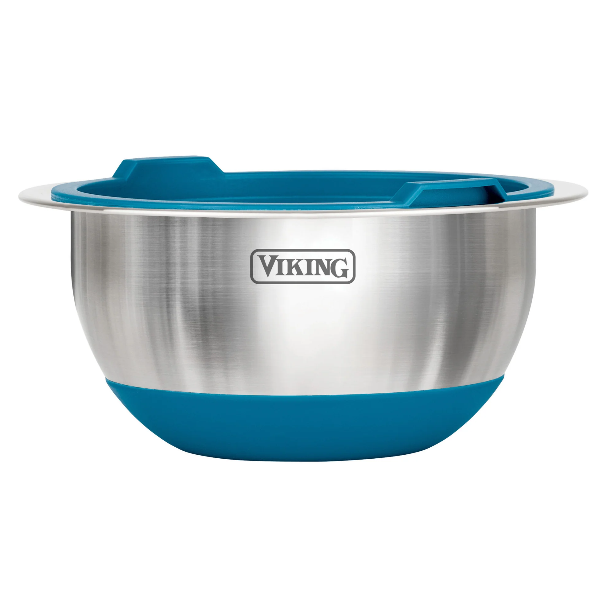 Viking 10-Piece Stainless Steel Mixing Bowl Set with Lids, Teal - Image 8