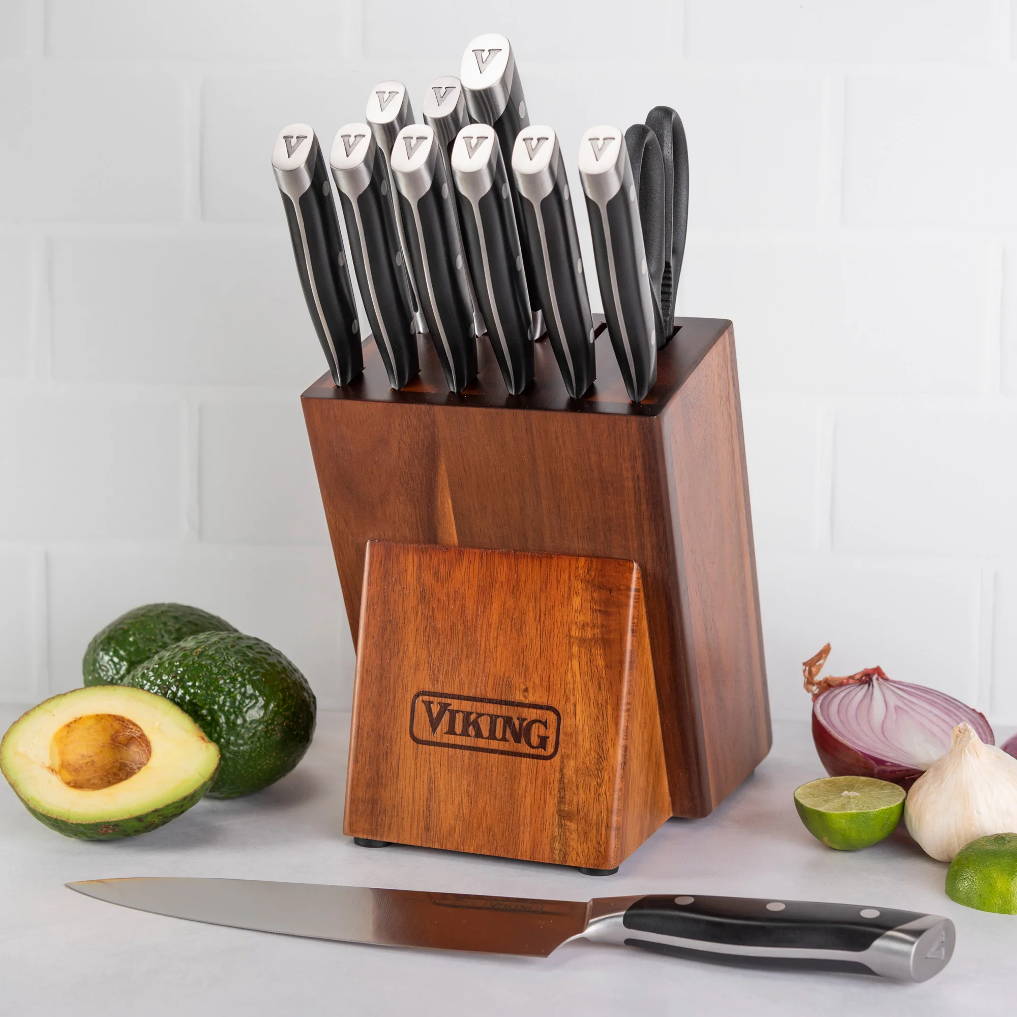 Viking 12-Piece Stainless Steel Forged Cutlery Block Set - Image 11