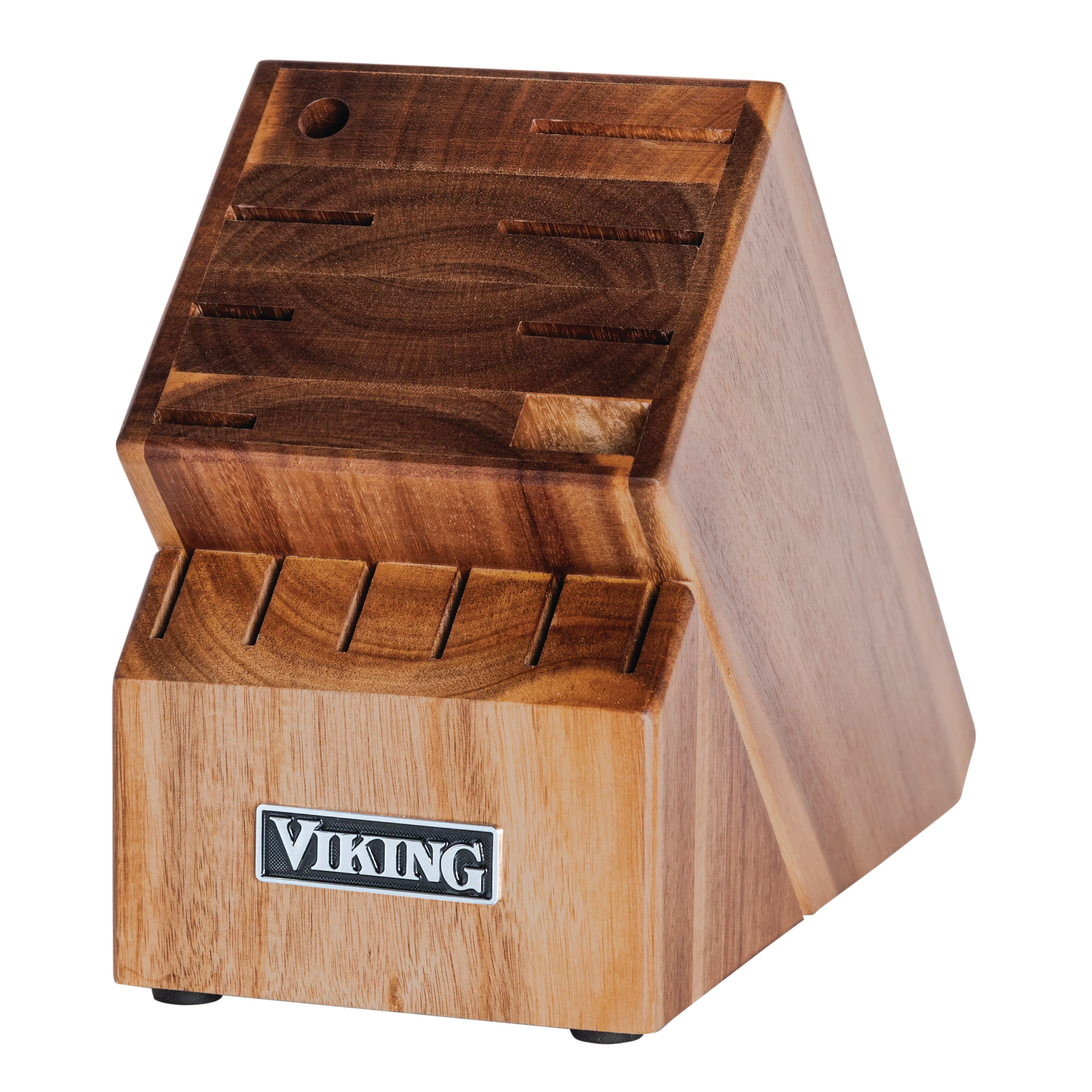 Viking 15-Piece Stainless Steel Cutlery Set with Acacia Wood Block - Image 12