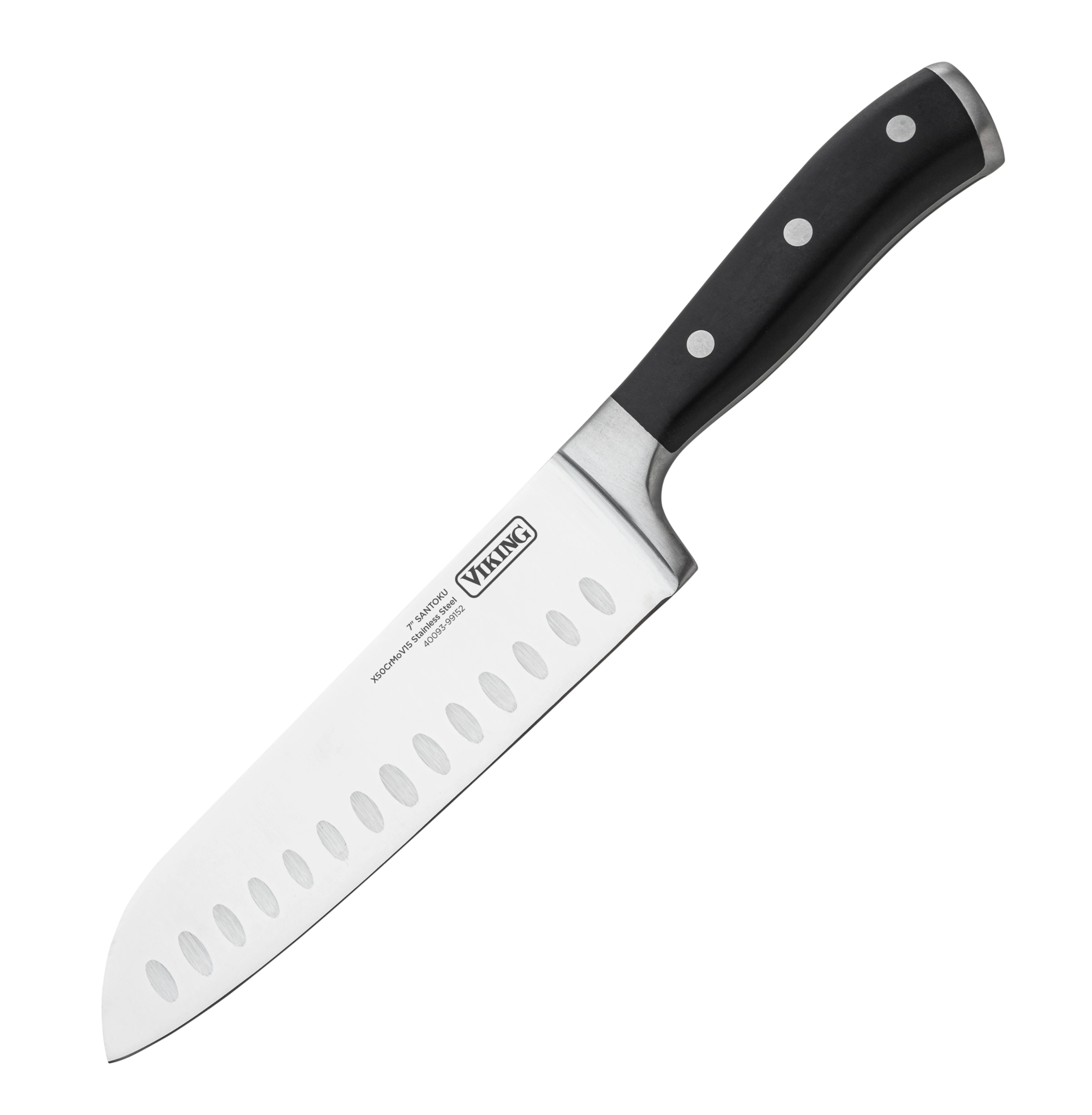 Viking 15-Piece Stainless Steel Cutlery Set with Acacia Wood Block - Image 4