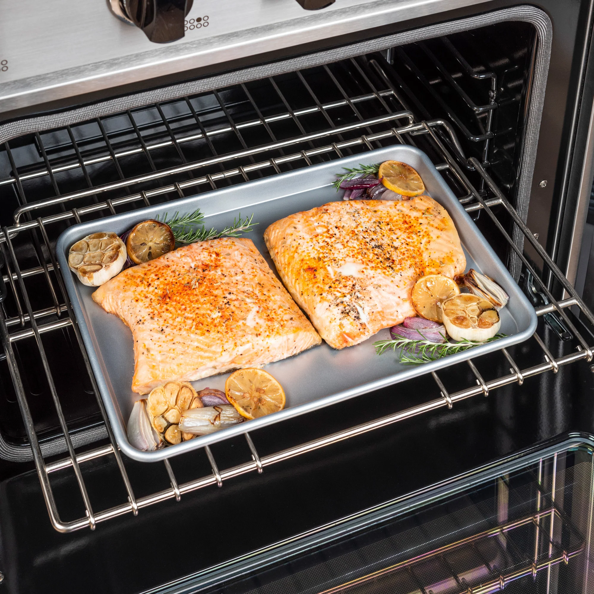 Viking 2-Piece Nonstick Aluminized Steel Baking Sheet Set - Image 6