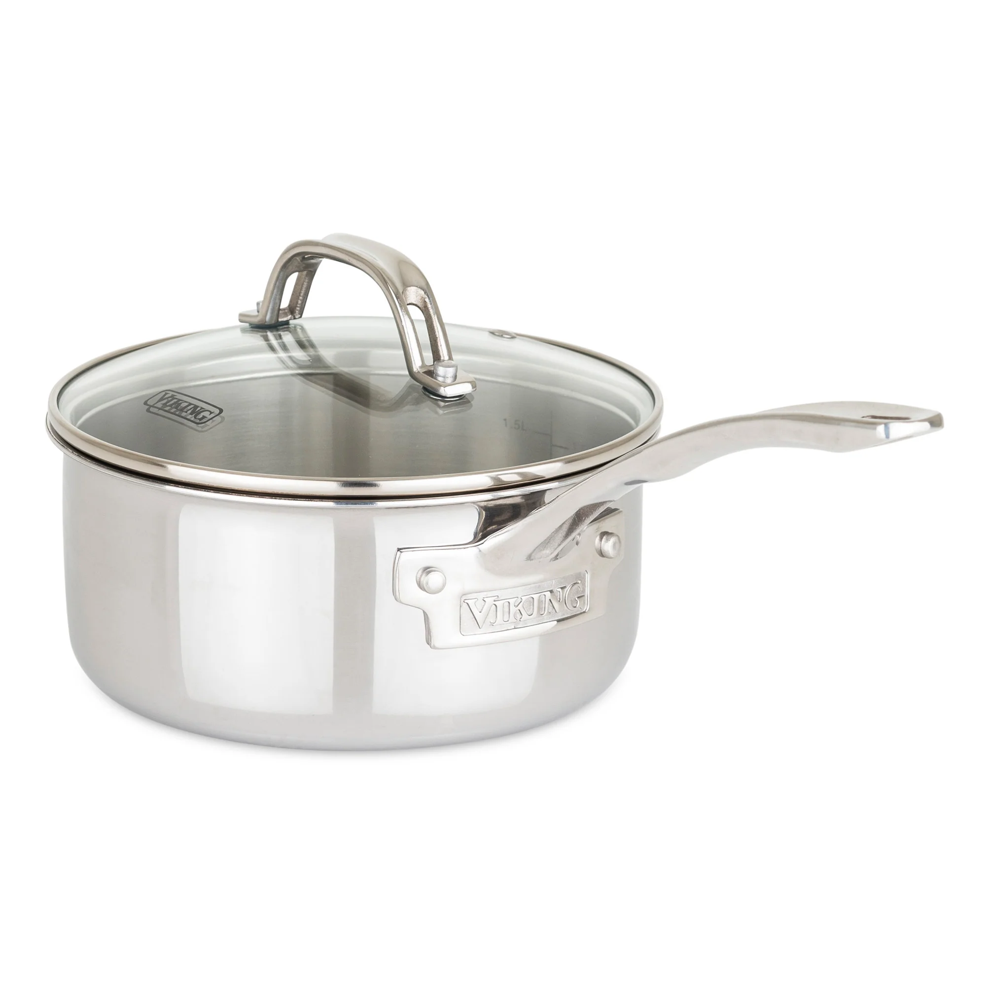 Viking 3-Ply Stainless Steel 17-Piece Cookware Set with Glass Lids - Image 10