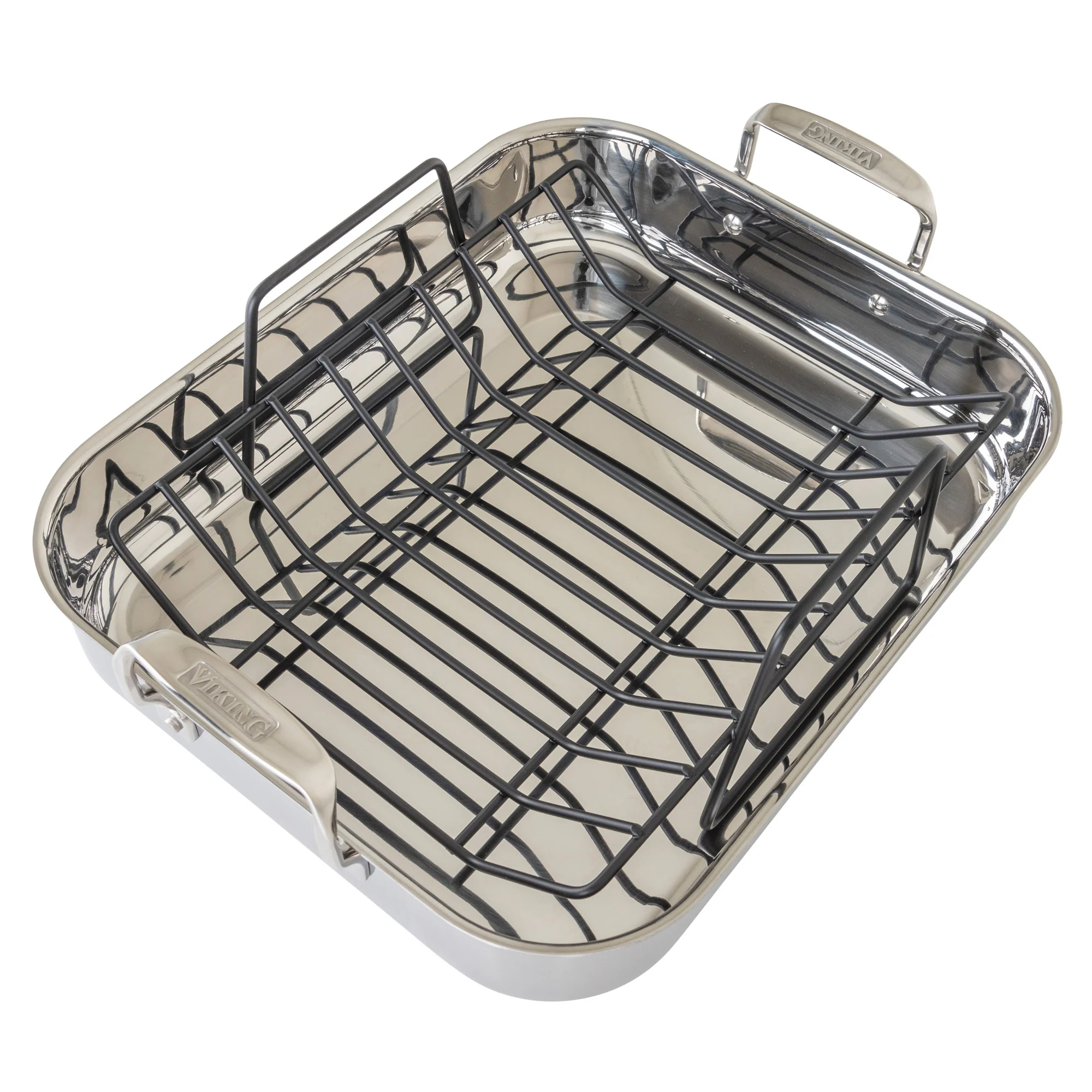 Viking 3-Ply Stainless Steel Roaster with Rack and Bonus Carving Set - Image 8