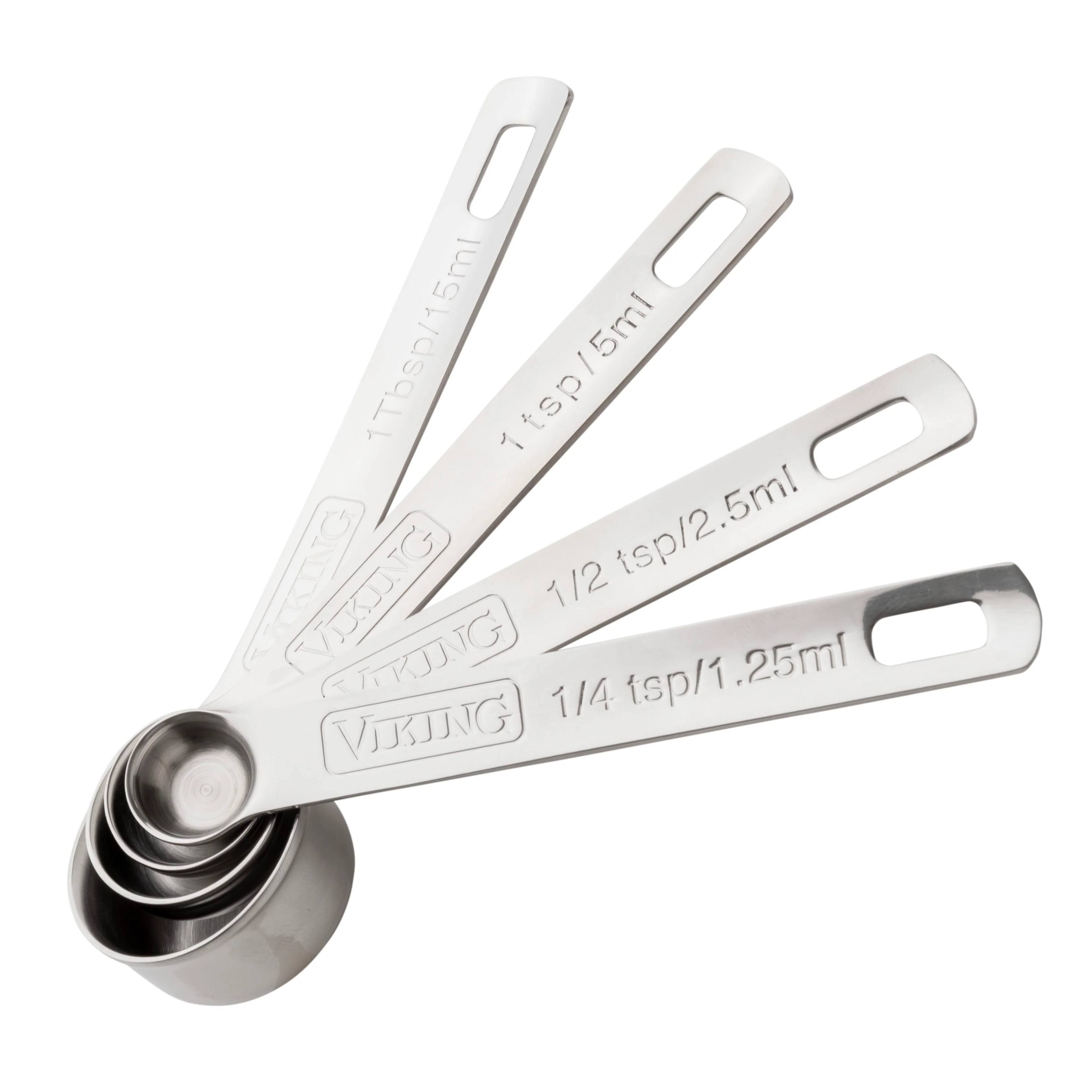 Viking 4pc Stainless Steel Measuring Spoon Set - Image 3