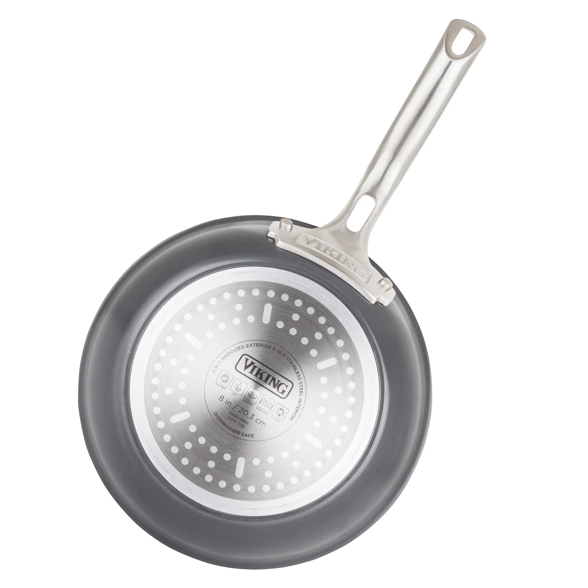Viking 5-Ply 10-Piece Hard Anodized Stainless Steel Cookware Set with Stainless Lids - Image 9