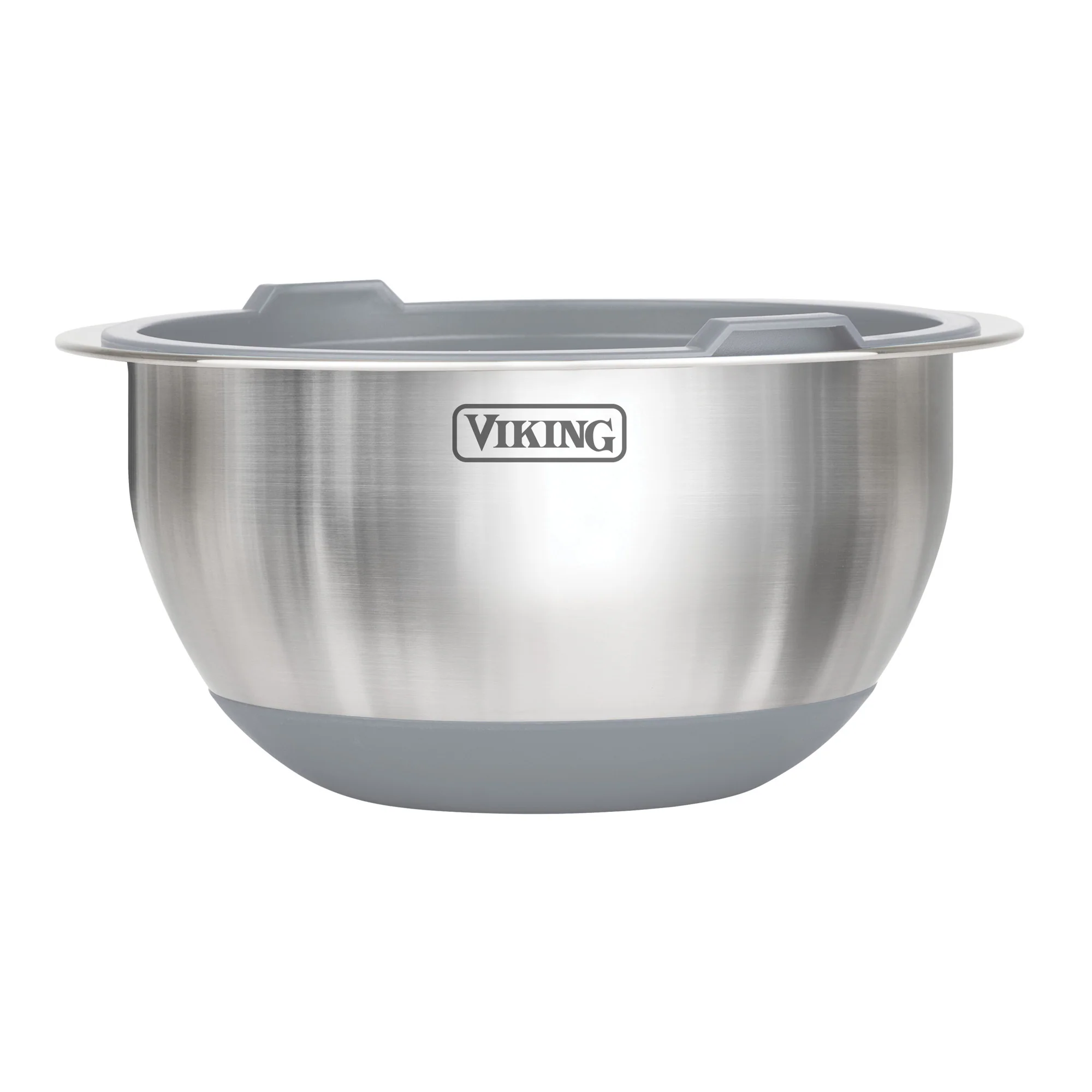 Viking 8-Piece Stainless Steel Mixing Bowl Set with Lids, Gray - Image 5