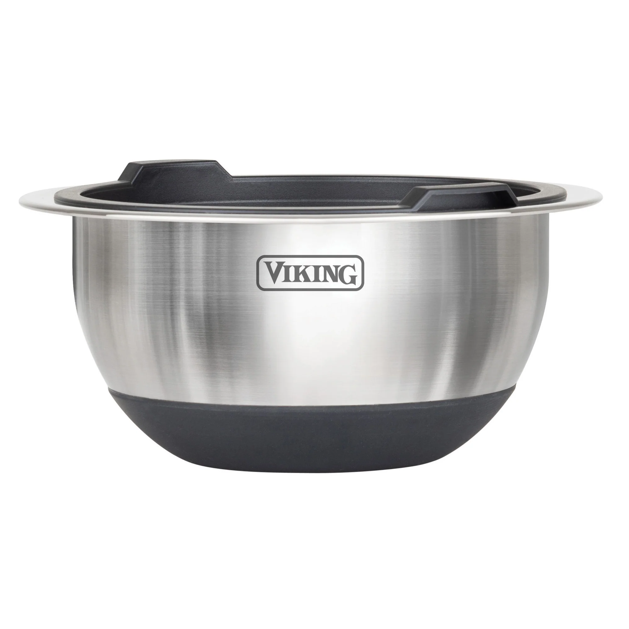 Viking 8-Piece Stainless Steel Mixing Bowl Set with Lids, Black - Image 4