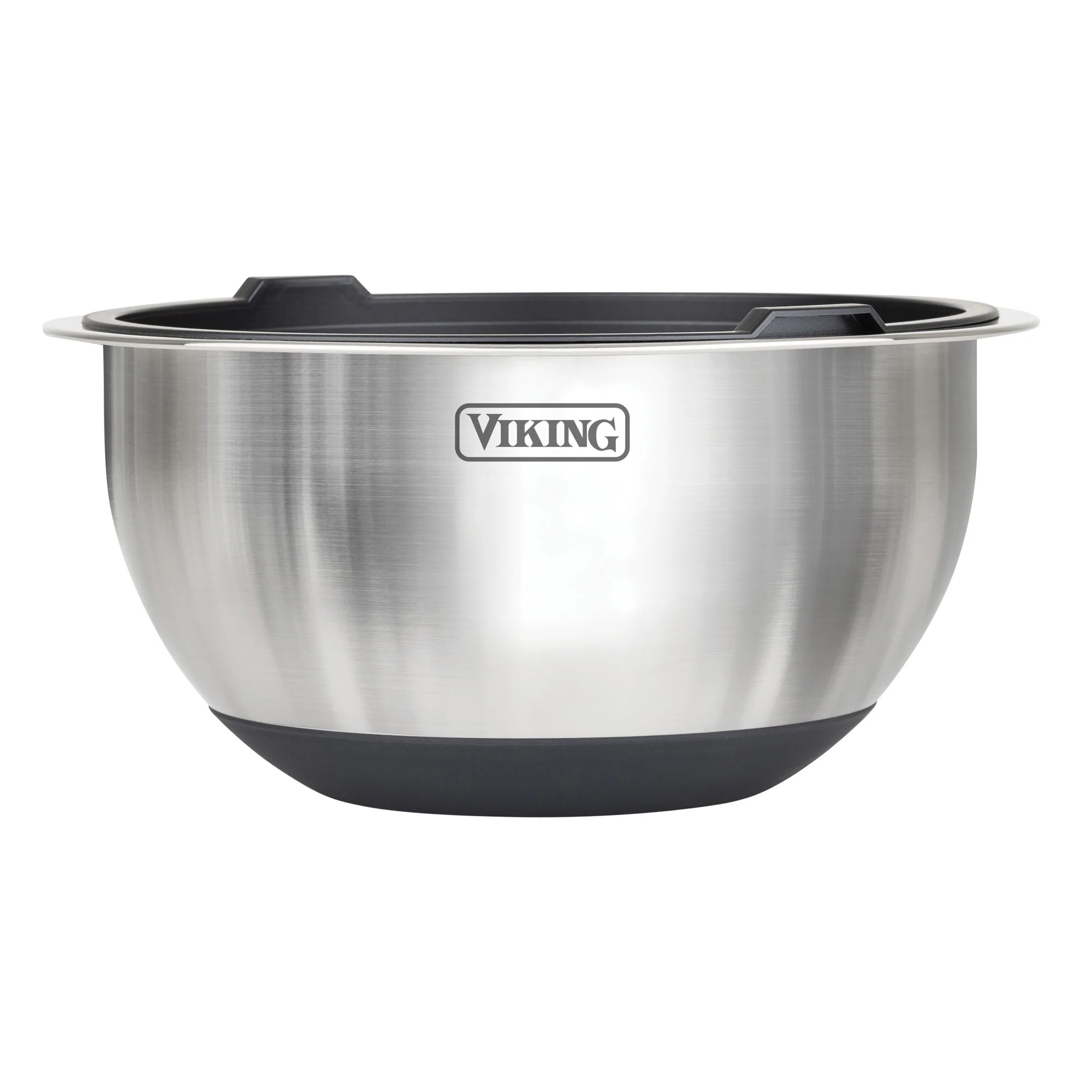 Viking 8-Piece Stainless Steel Mixing Bowl Set with Lids, Black - Image 6