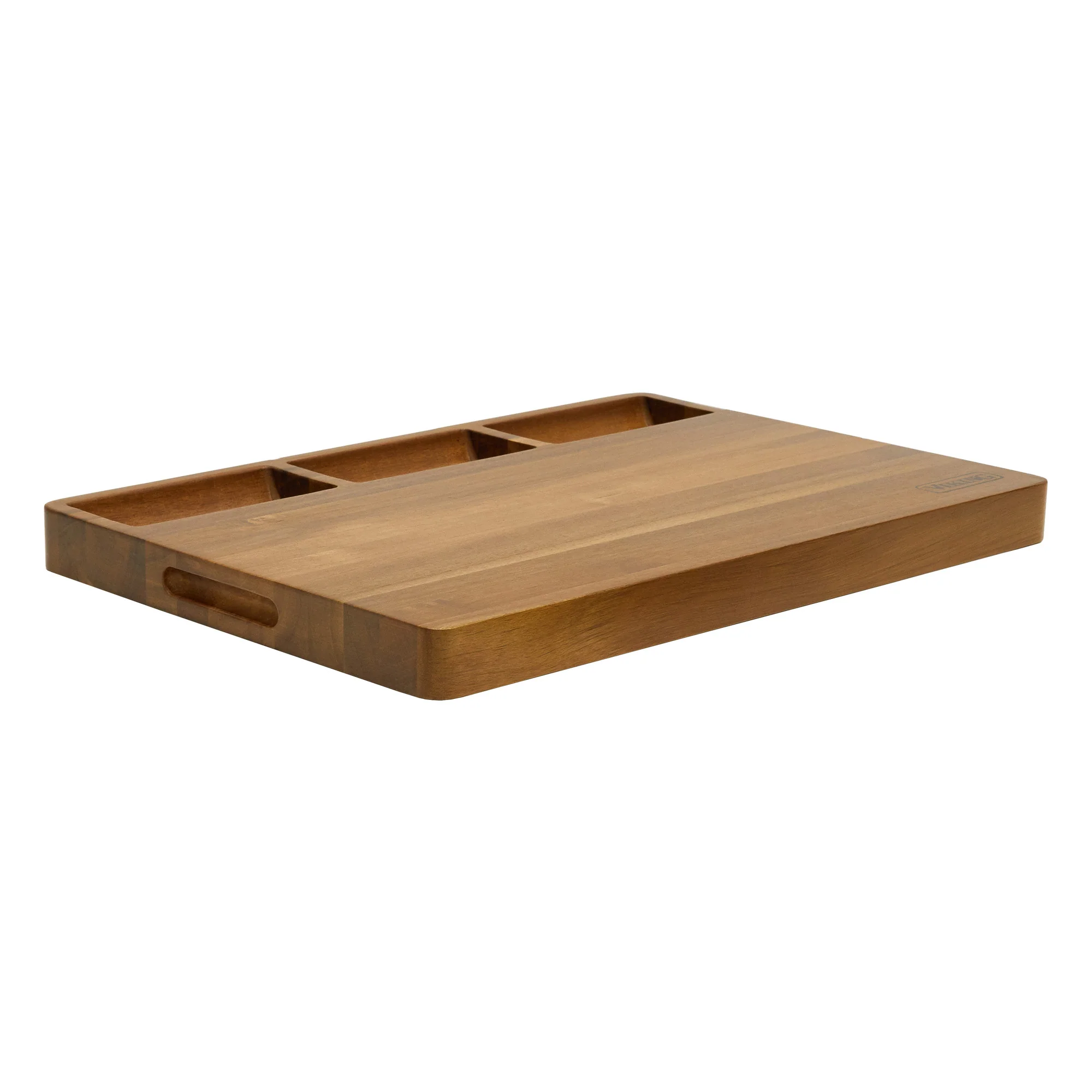 Viking Acacia 20-Inch Reversible Butcher Block Prep and Carving Board - Image 4