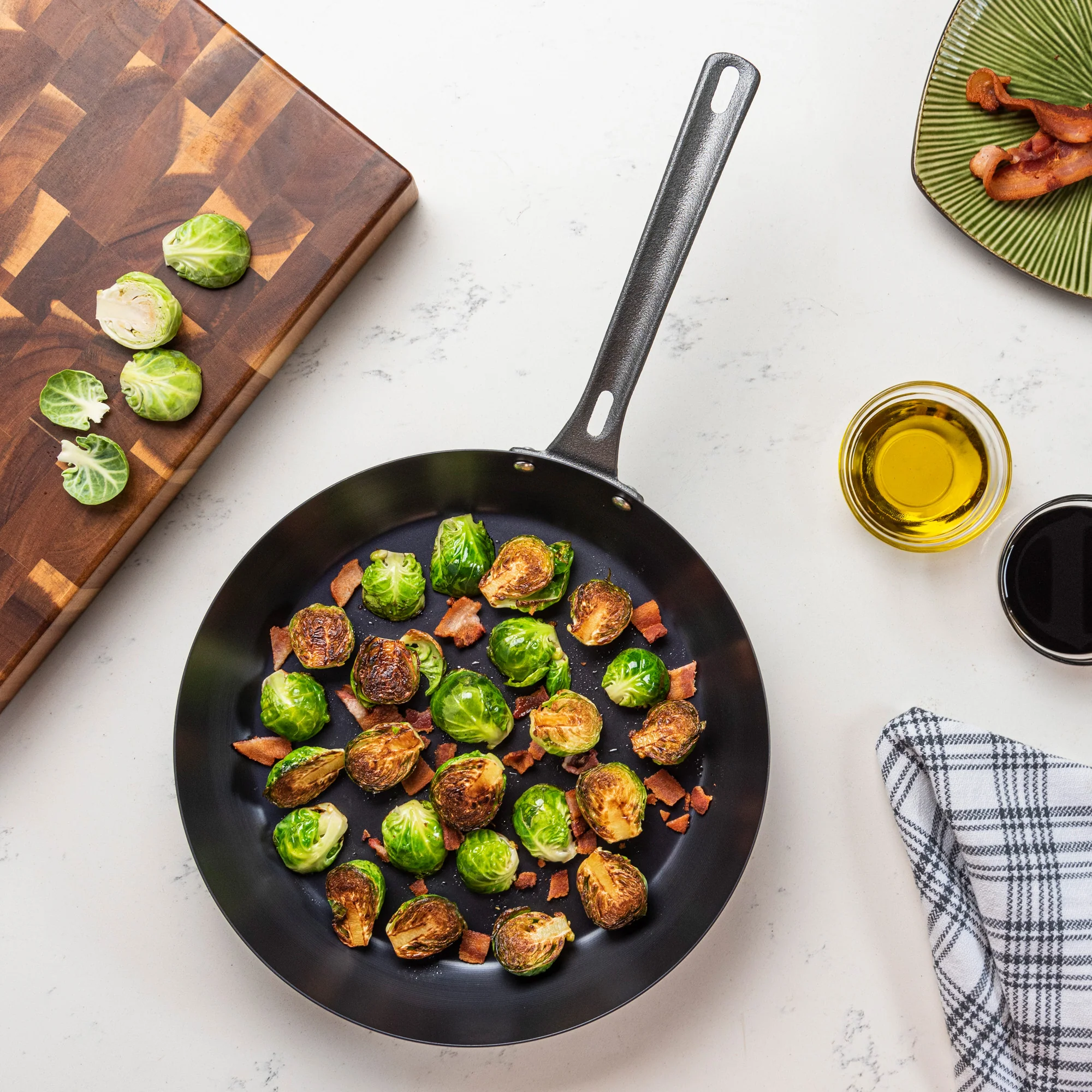 Viking Blue Carbon Steel 12-Inch Fry Pan - Image 7