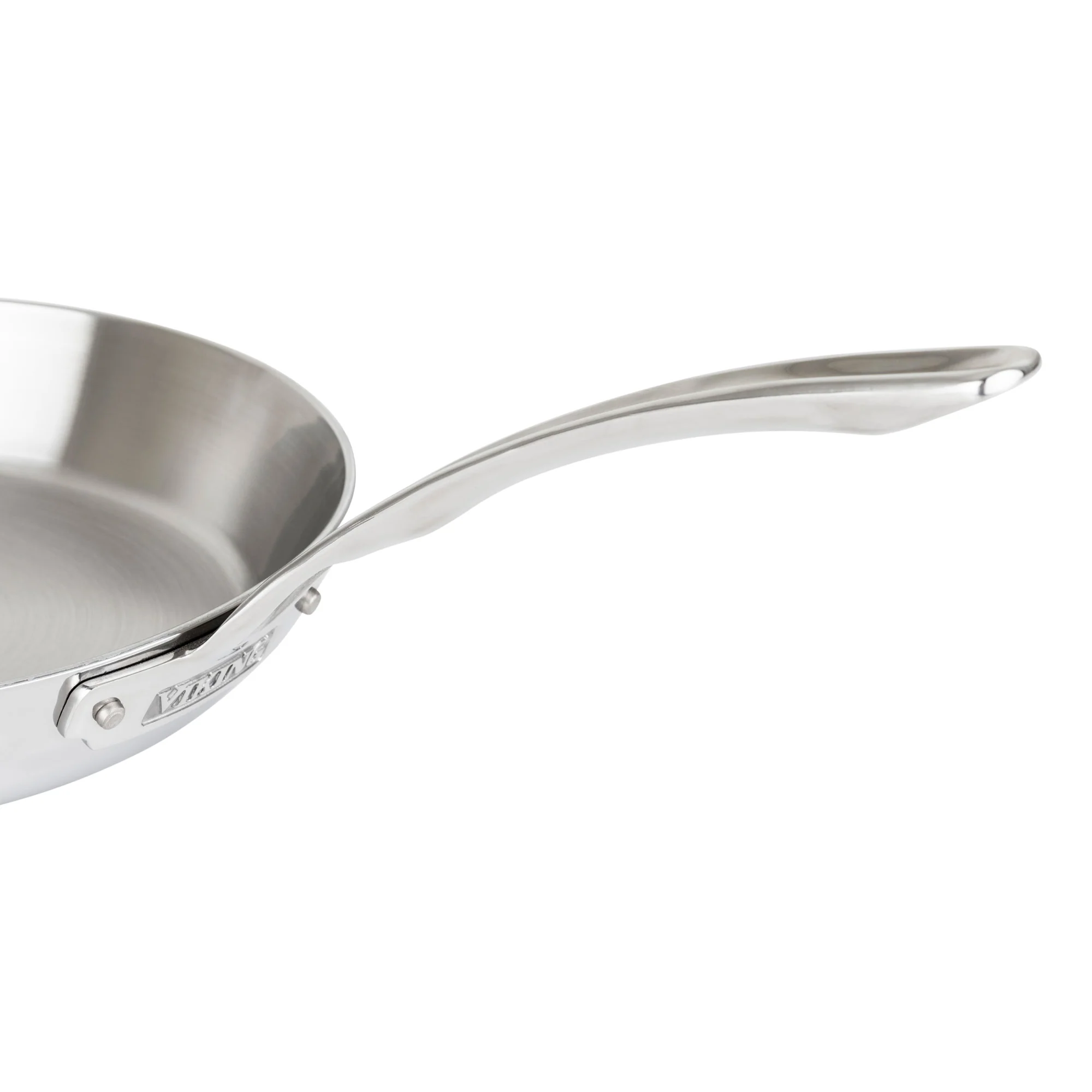 Viking Contemporary 3-Ply Stainless Steel 12-Inch Fry Pan - Image 4