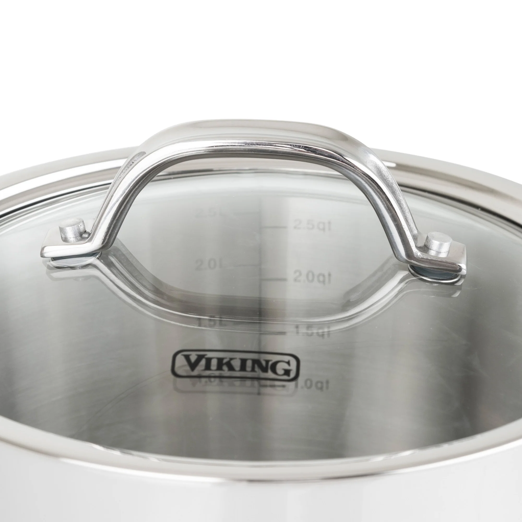 Viking Contemporary 3-Ply 3.4-Quart Sauce Pan with Glass Lid - Image 5