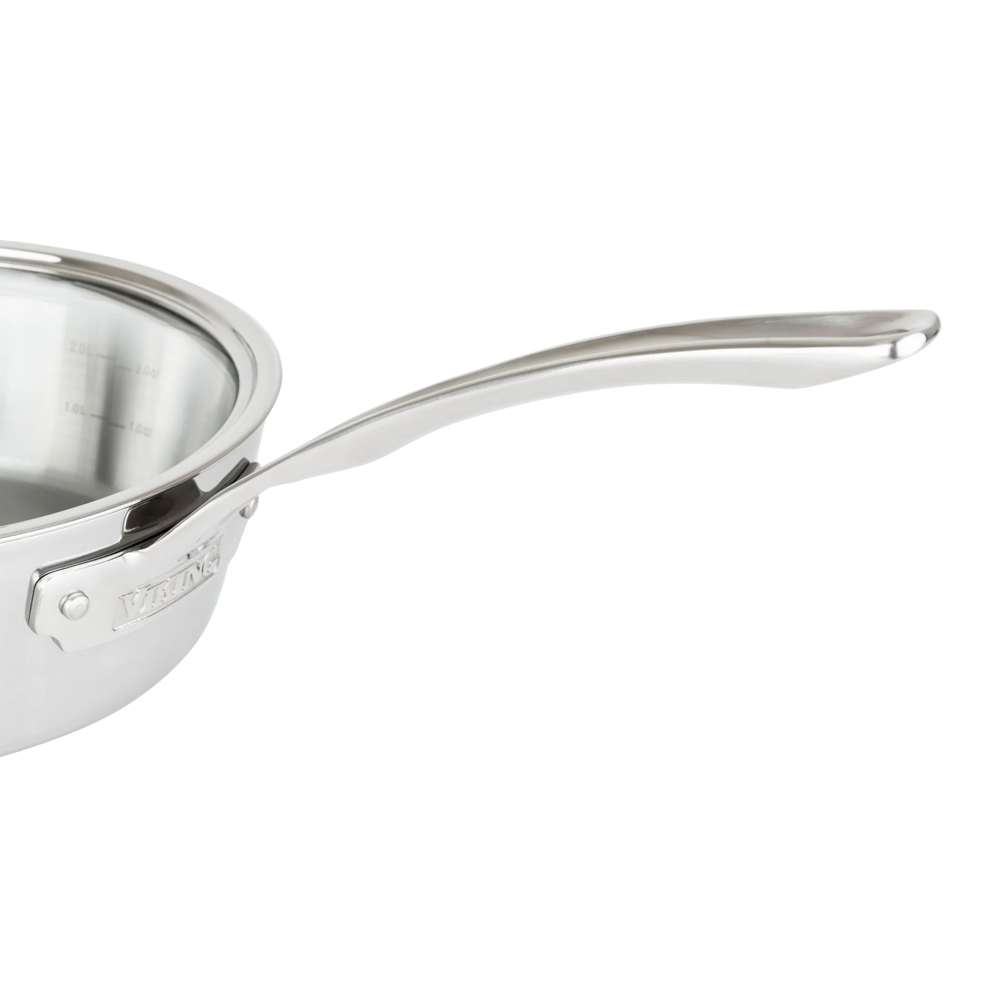 Viking Contemporary 3-Ply Stainless Steel 7-Piece Cookware Set with Glass Lids - Image 12