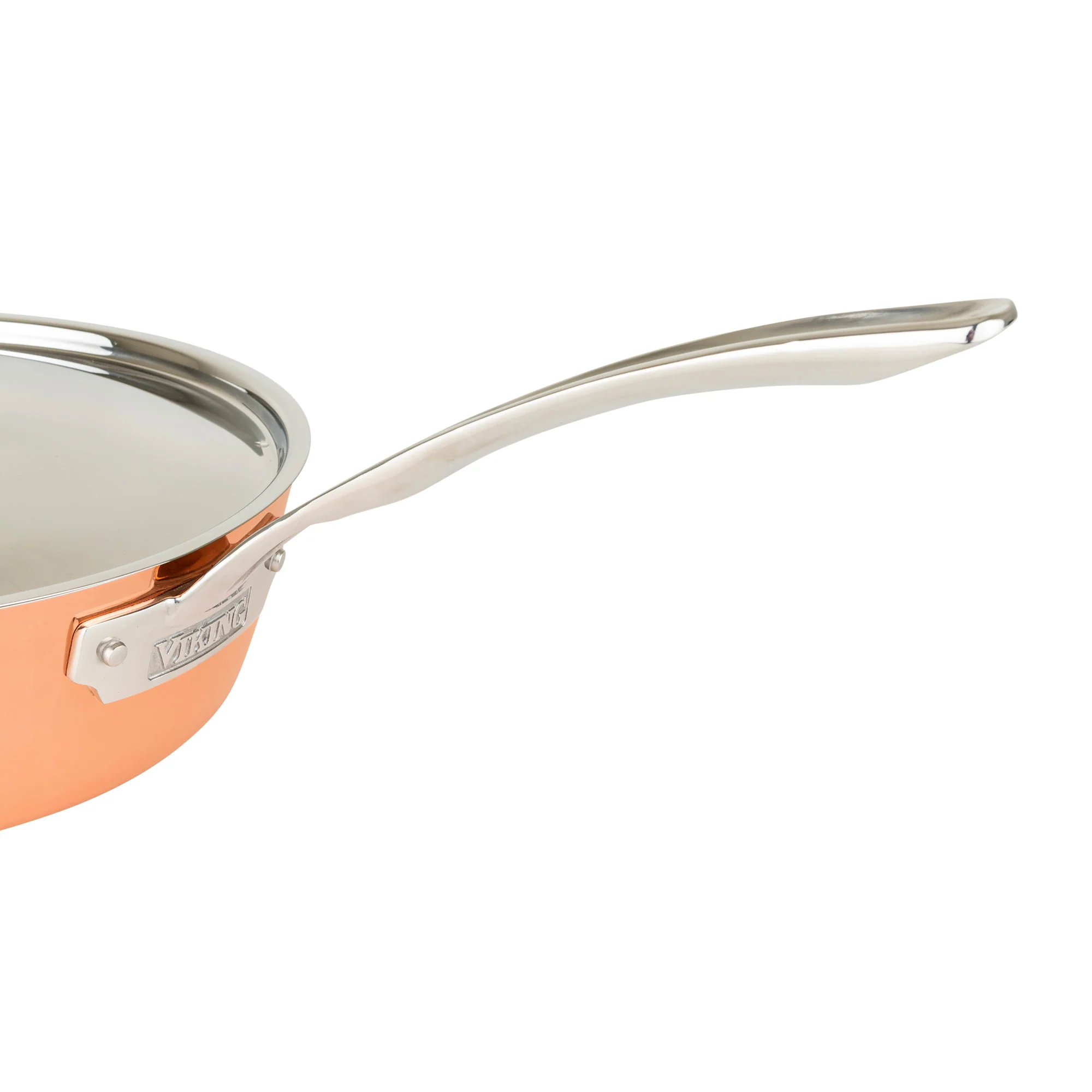 Viking Contemporary 4-Ply Copper Clad 9-Piece Cookware Set with Metal Lids - Image 13