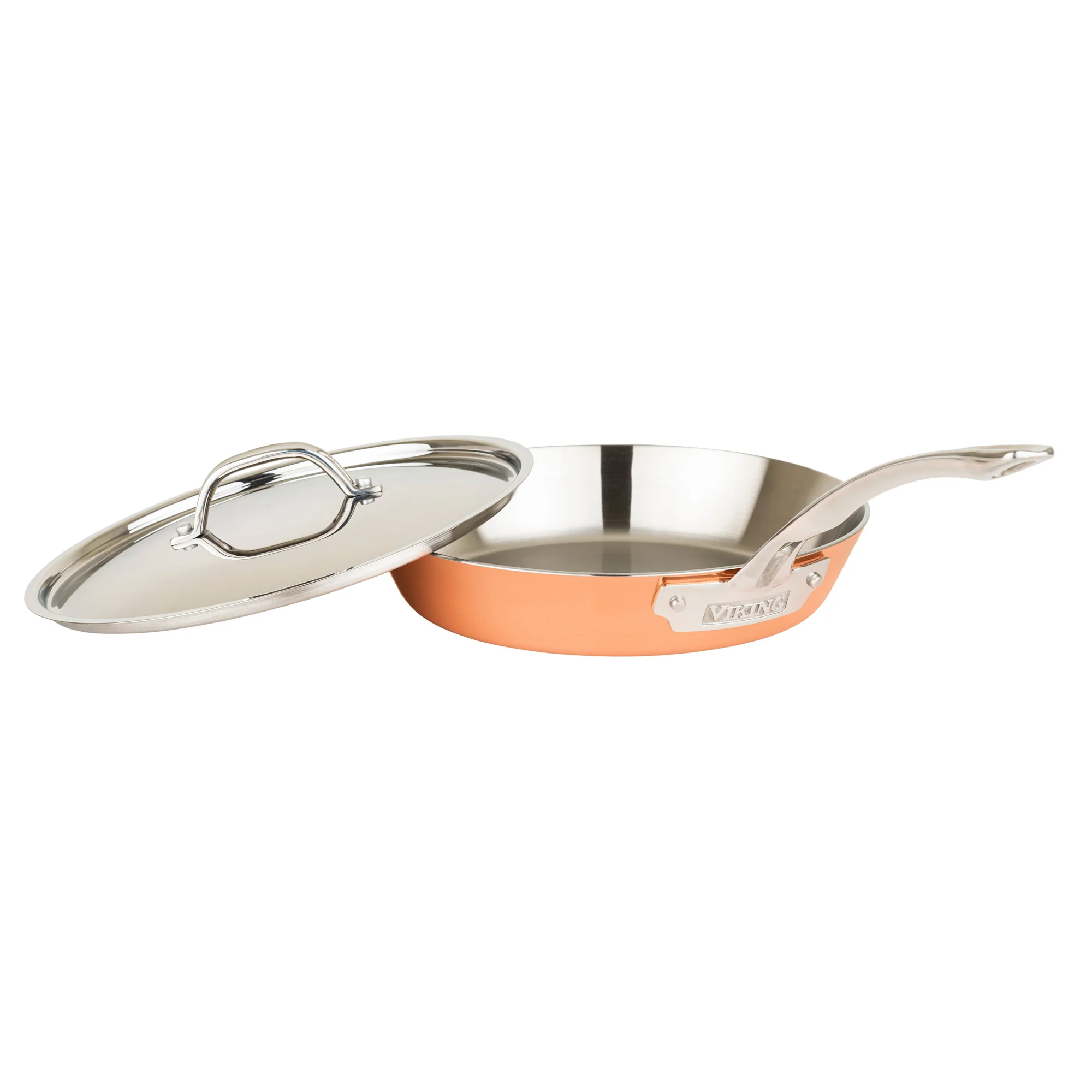 Viking Contemporary 4-Ply Copper Clad 9-Piece Cookware Set with Metal Lids - Image 16