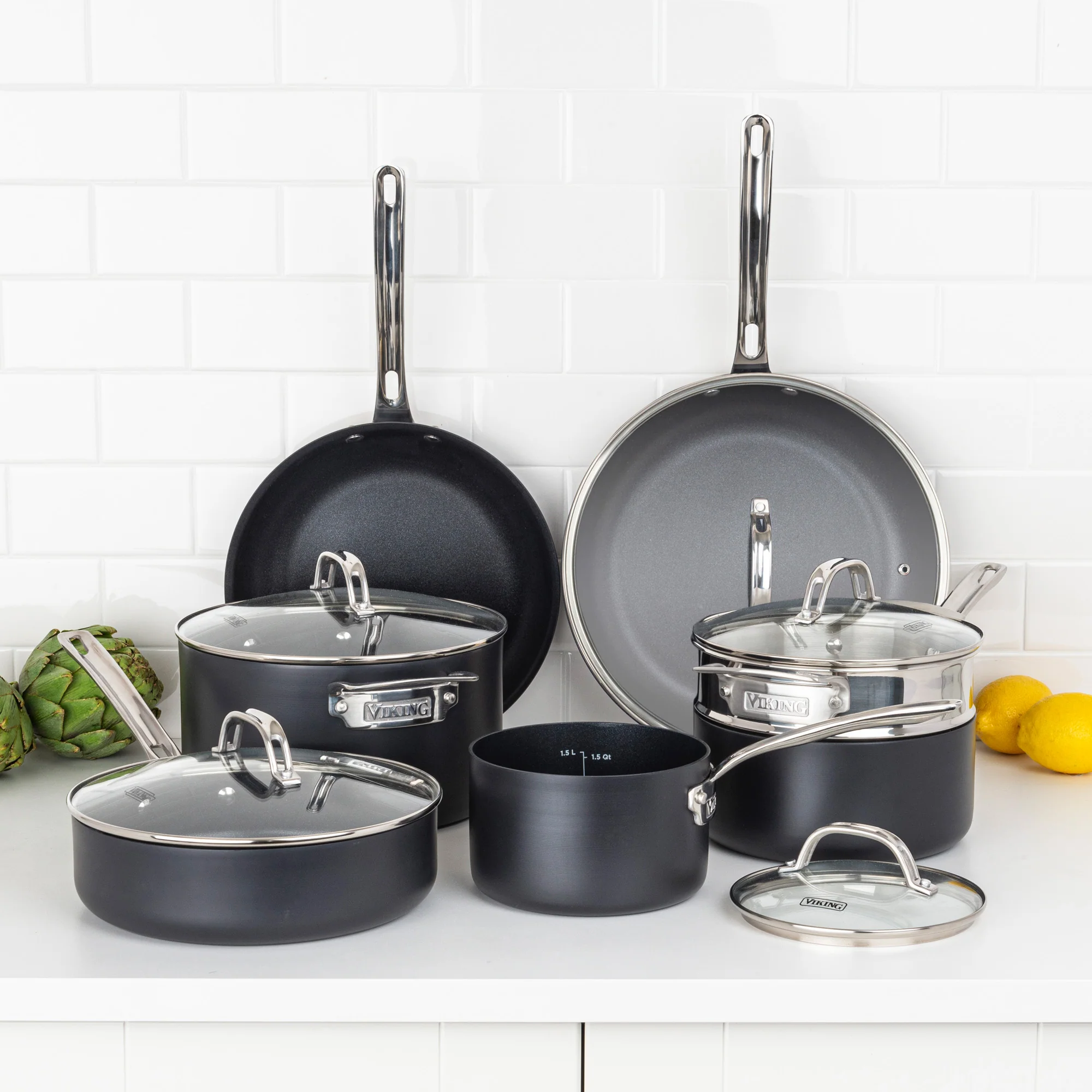 Viking  Hard Anodized Ceramic Nonstick 12pc Cookware set - Image 2