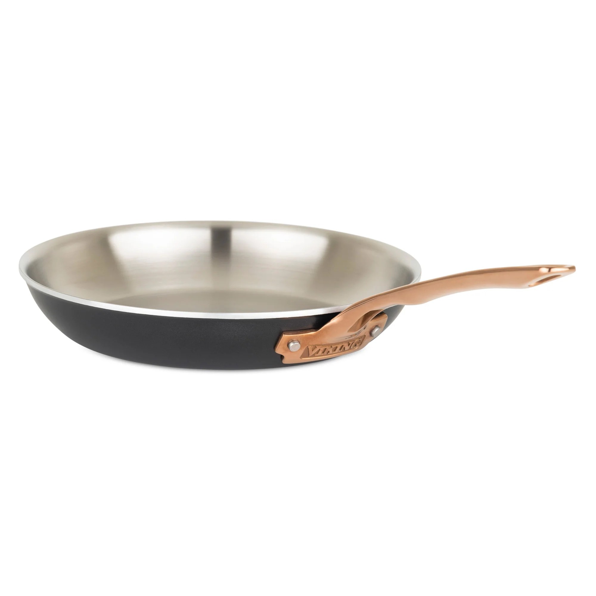 Viking 3-Ply 11 Piece Black and Copper Cookware Set with Glass Lids - Image 9
