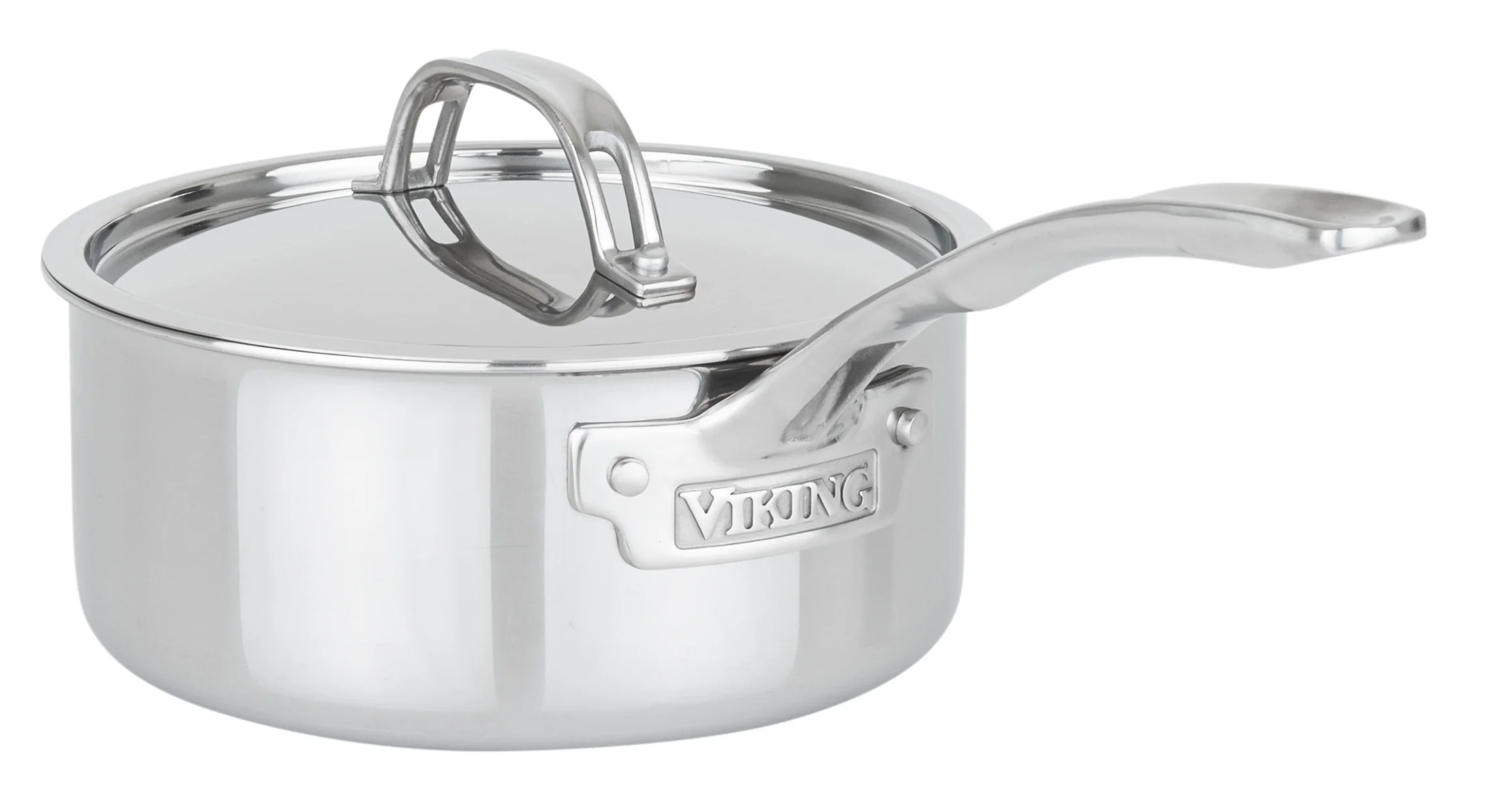 Viking PureGlide Pro 3-Ply 2-Quart Sauce Pan with Metal Lid - Image 5