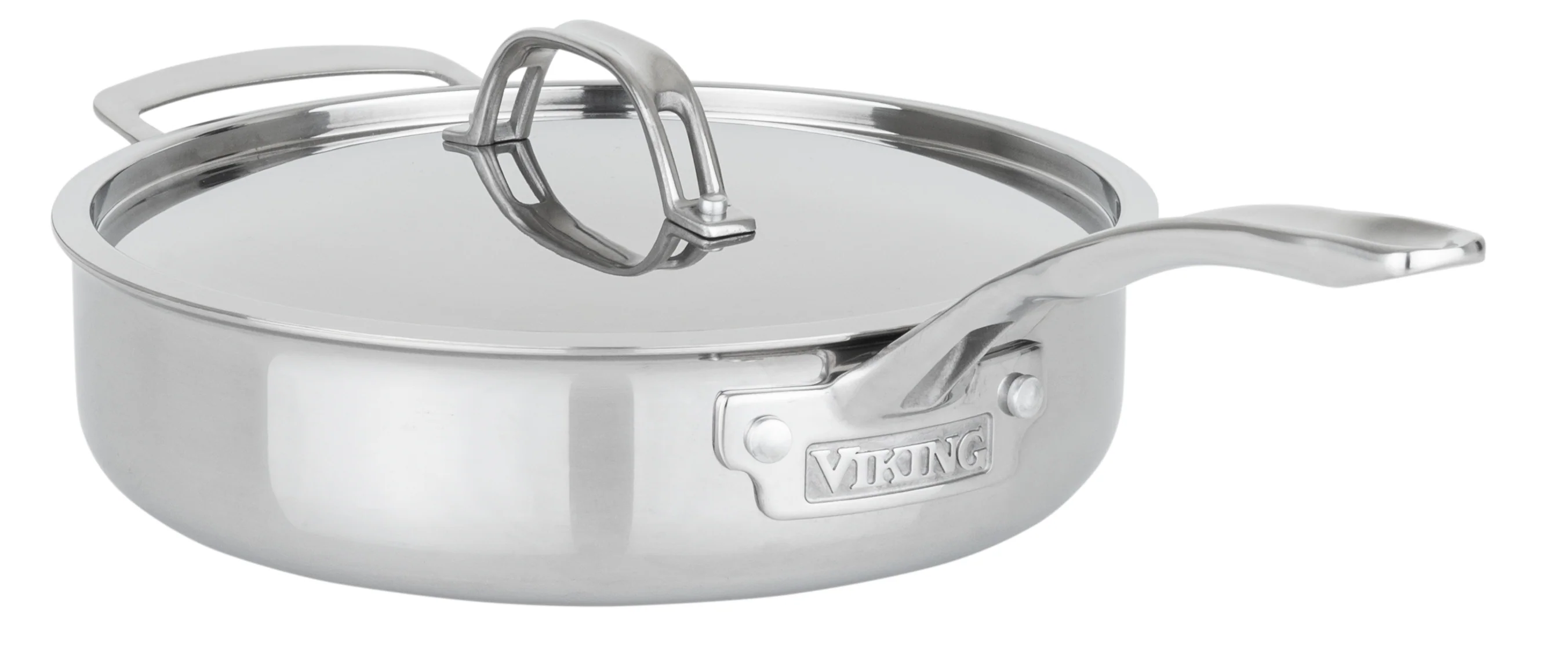 Viking PureGlide Pro 3-Ply 4.5-Quart Saute Pan with Metal Lid - Image 5