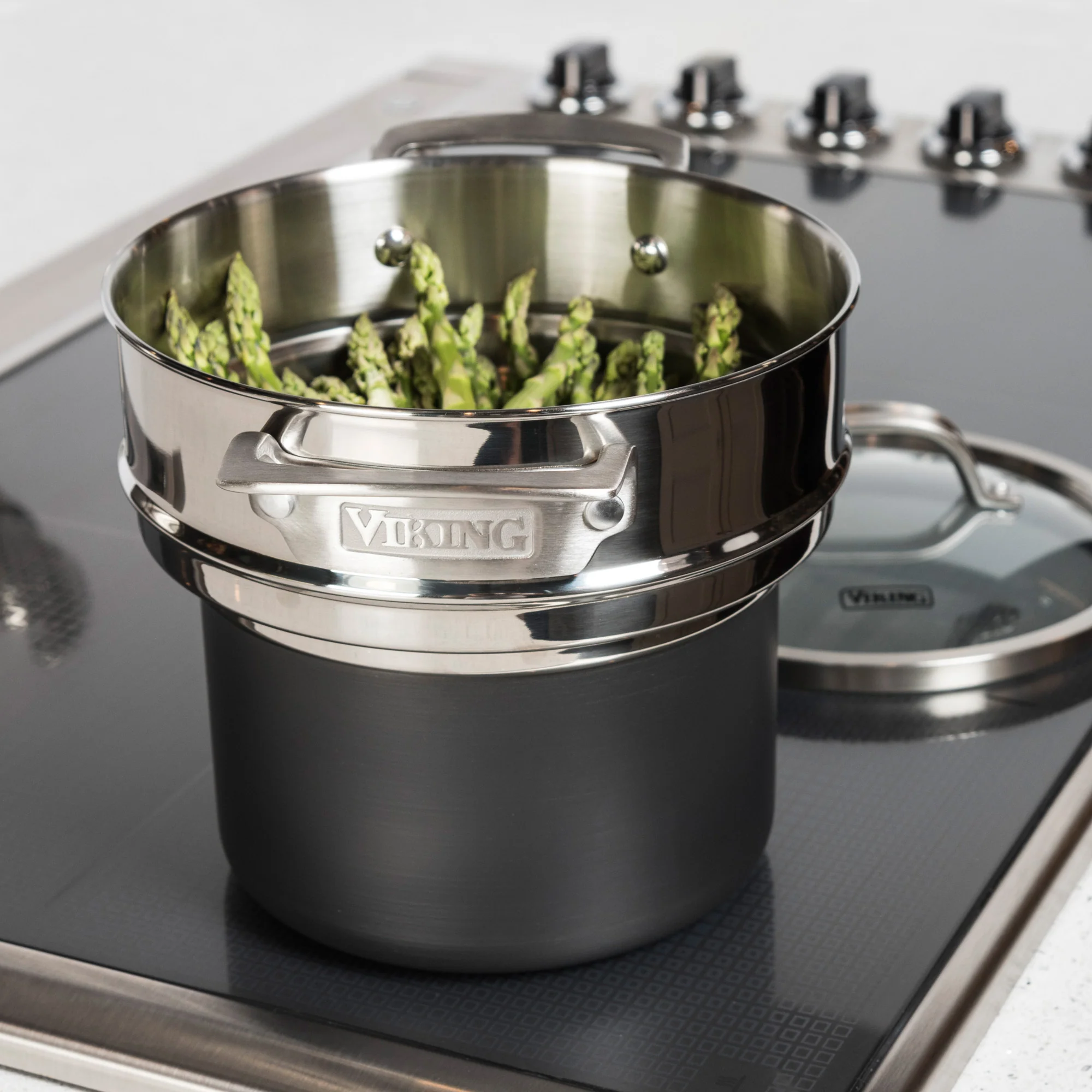 Viking Stainless Steel Universal Steamer Insert and Colander - Image 4