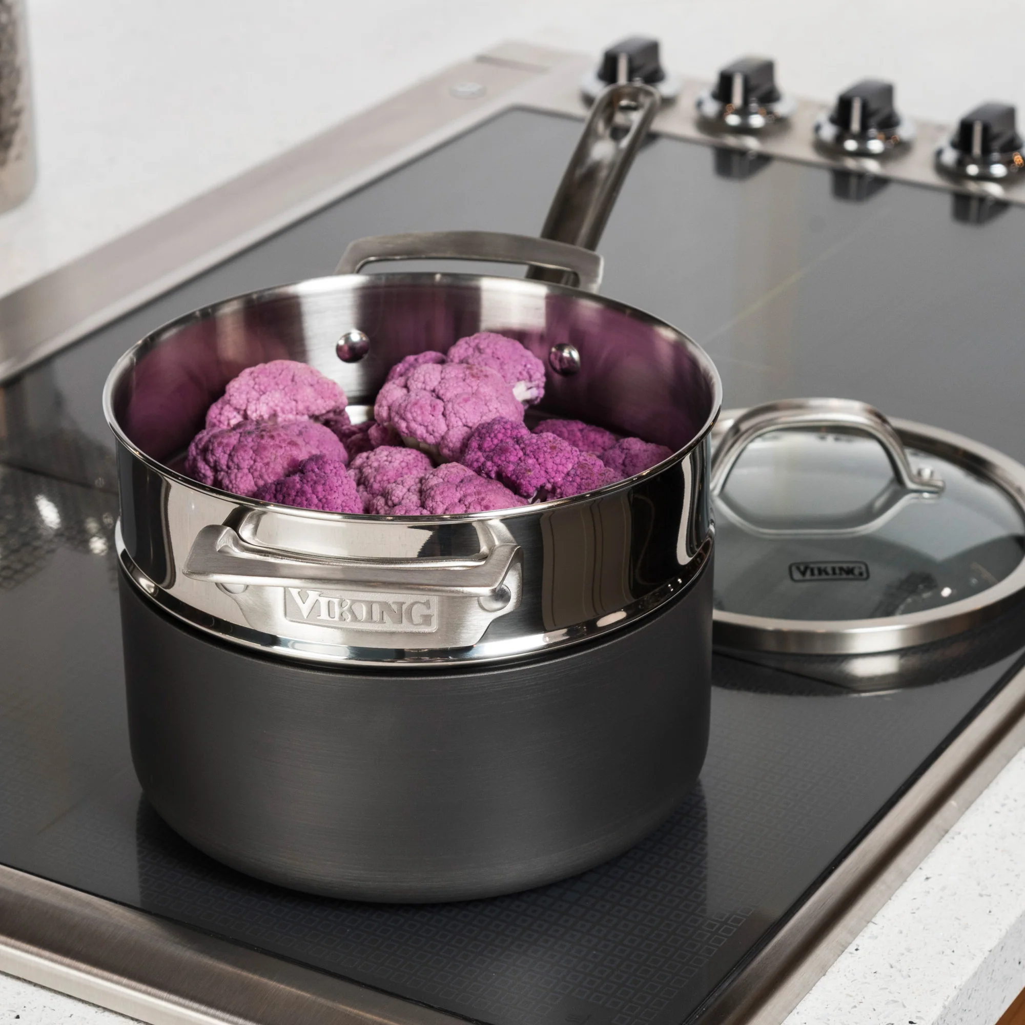 Viking Stainless Steel Universal Steamer Insert and Colander - Image 6